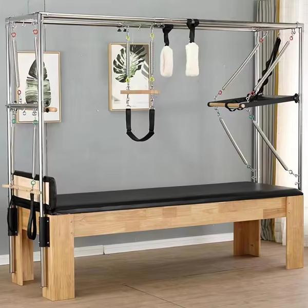 Yoga Fitness Pilates Reformer - Klassisches Hochbett, Heim-Fitnessstudio, professionelles Yoga-Training, Bett,