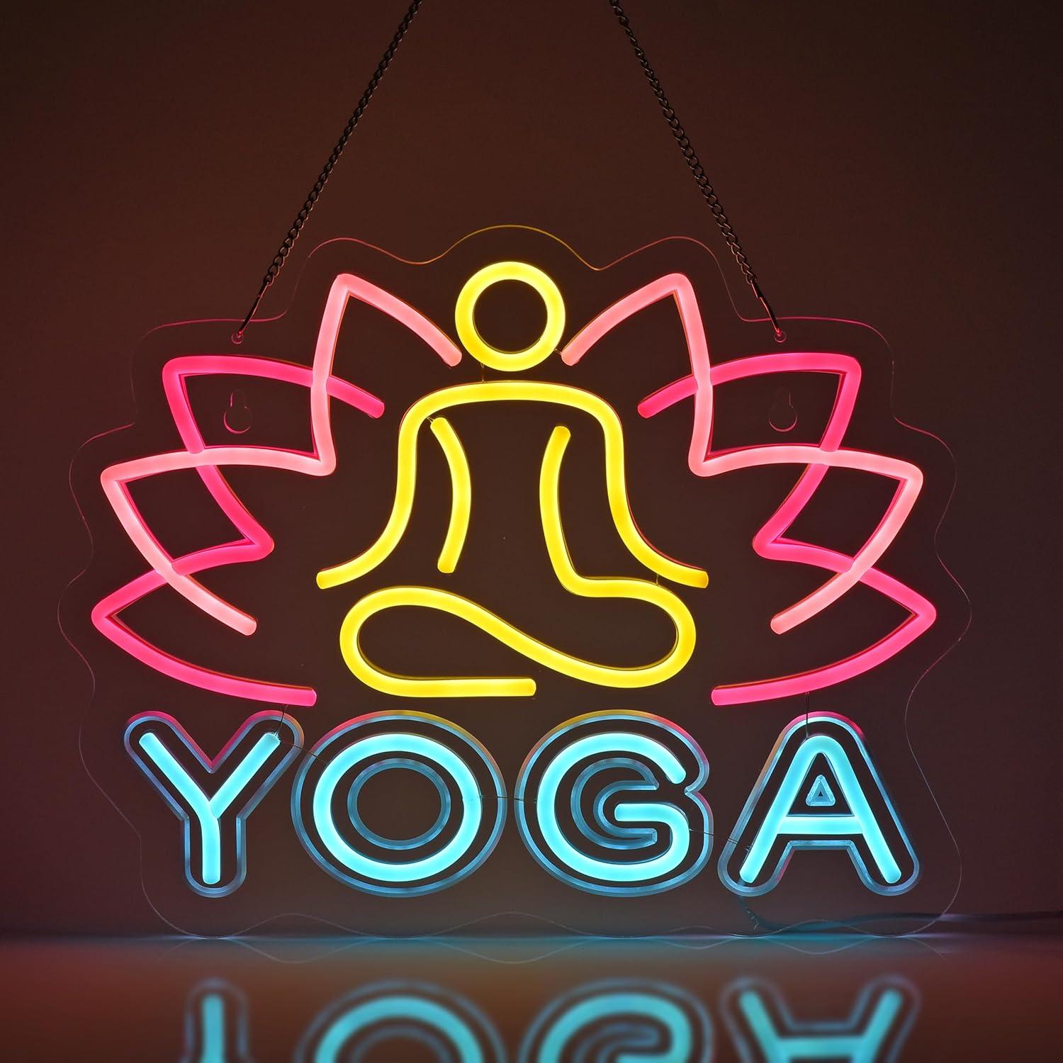 Yoga-Neonschild, Neonlichter,  – Zen Yoga Fitness Bewertung und Preis