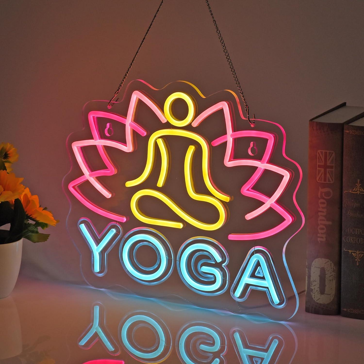 Yoga-Neonschild, Neonlichter,  – Zen Yoga Fitness Bewertung und Preis