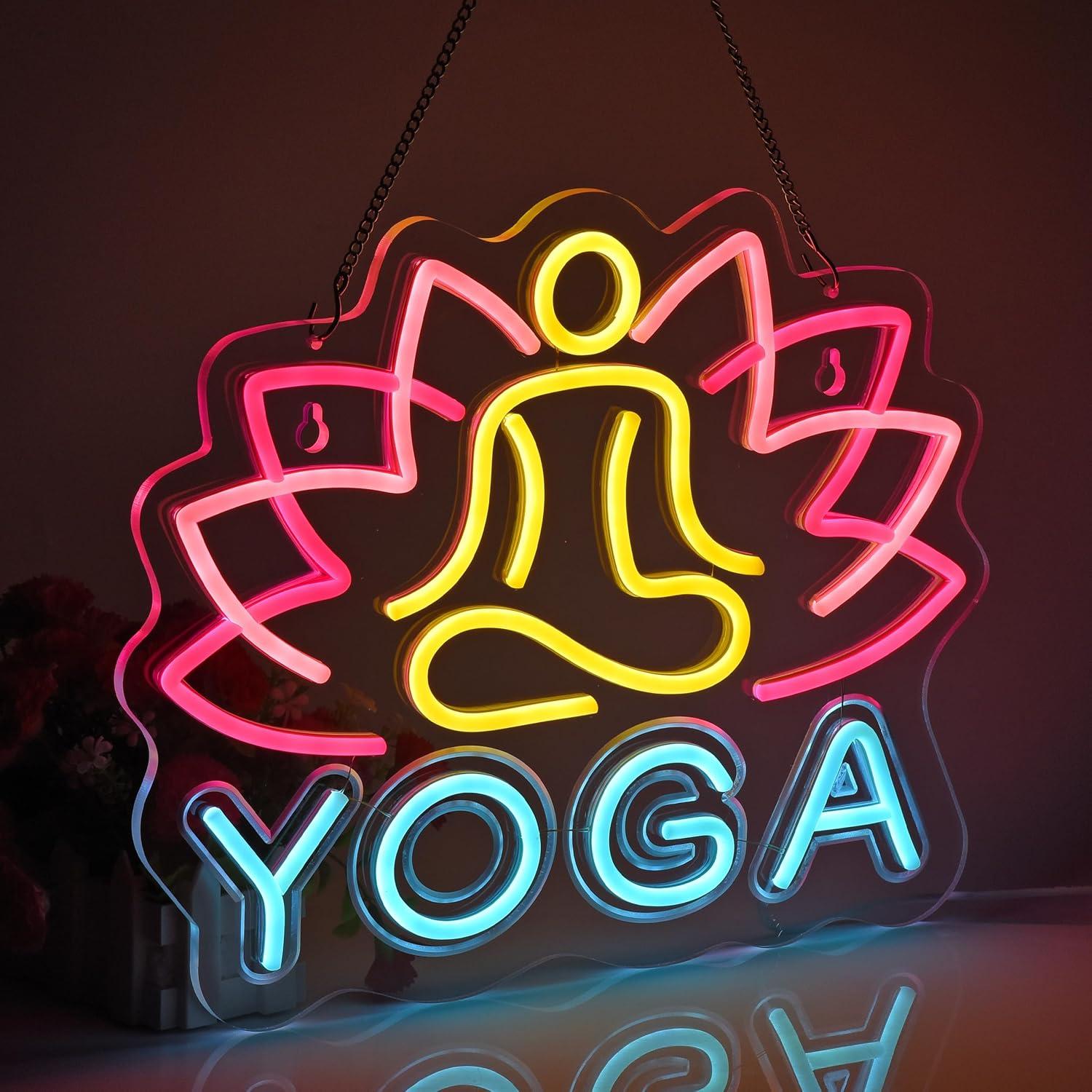 Yoga-Neonschild, Neonlichter,  – Zen Yoga Fitness Bewertung und Preis