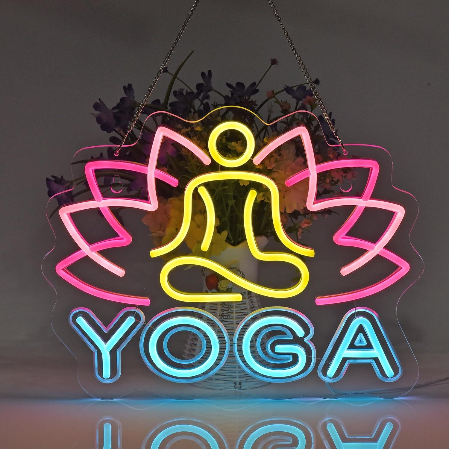 Yoga-Neonschild, Neonlichter,  – Zen Yoga Fitness Bewertung und Preis